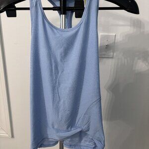 all in motion blue striped racer back tank Girls size 10/12 NEW